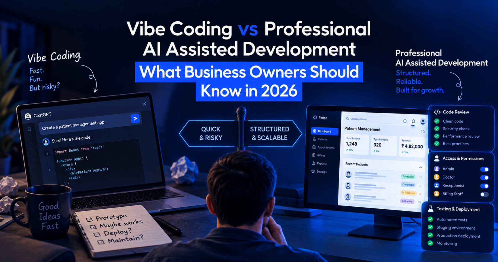 Vibe Coding vs Professional AI Assisted Development What Business Owners Should Know in 2026